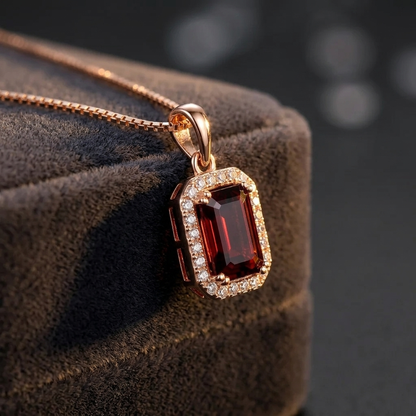 Sove Garnet Necklace